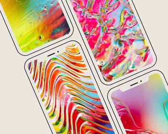 5 Pk - Textured Abstract iPhone Wallpapers - Variety Pack 1