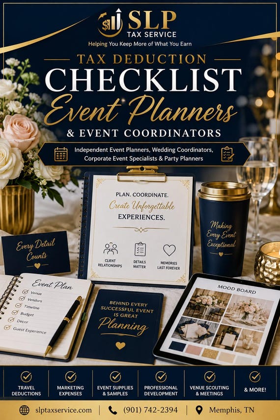 Event Planner Tax Deductions Checklist | Wedding Coordinator Write-Offs | Corporate Event Planner Taxes