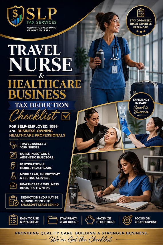 Travel Nurse & Healthcare Business Tax Deduction Checklist