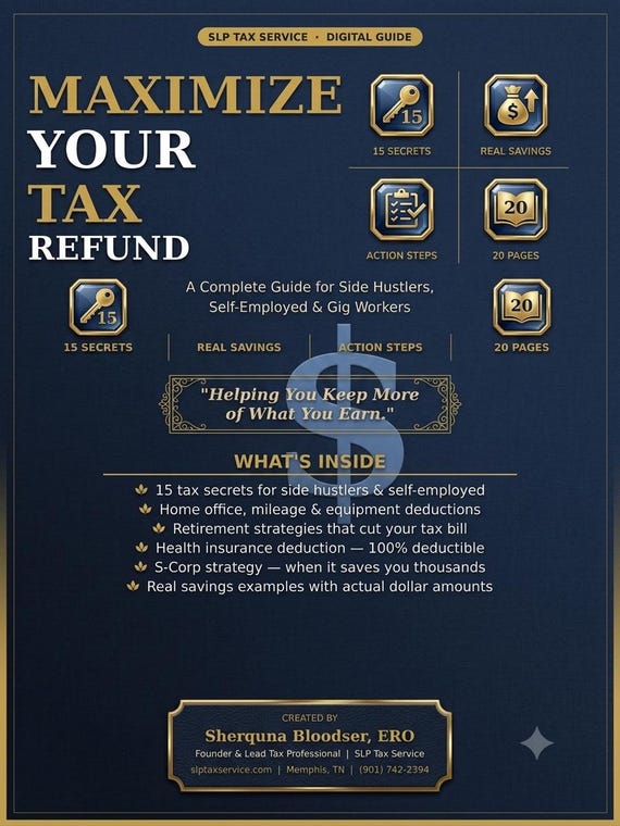 Maximize Your Tax Refund Guide for Side Hustlers | 15 Tax Secrets | Self-Employed Tax Tips | Gig Workers
