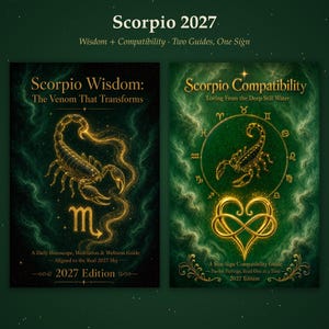 Scorpio 2027 Bundle: Wisdom Daily Horoscope + Compatibility Guide + Bonus 2026 | Astrology PDF | Scorpio Gift | Instant Download