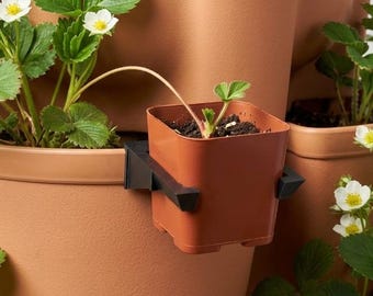 Greenstalk Planter Planteringskruka Klämma, Jordgubbslöpare Förökningshållare (12-pack)