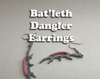 Klingon Bat'leth Dangler Earrings