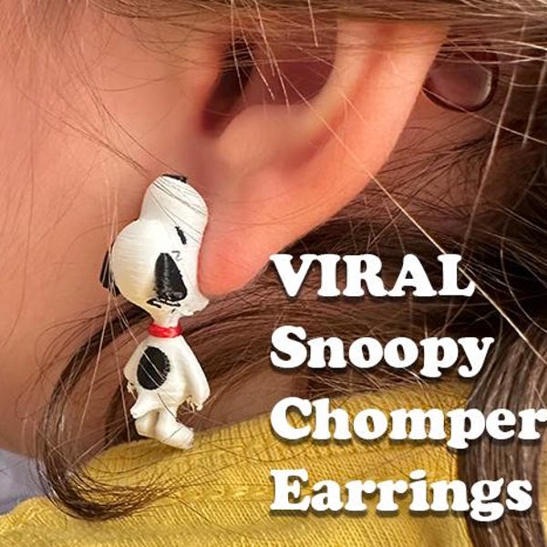 Snoopy Chompers Earrings