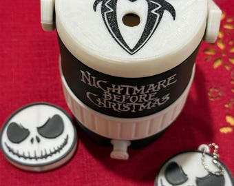 Horror 12oz Dosenhalter mit Deckel, Strohdeckel & Dosenöffner | 3D gedrucktes Horror Geschenk