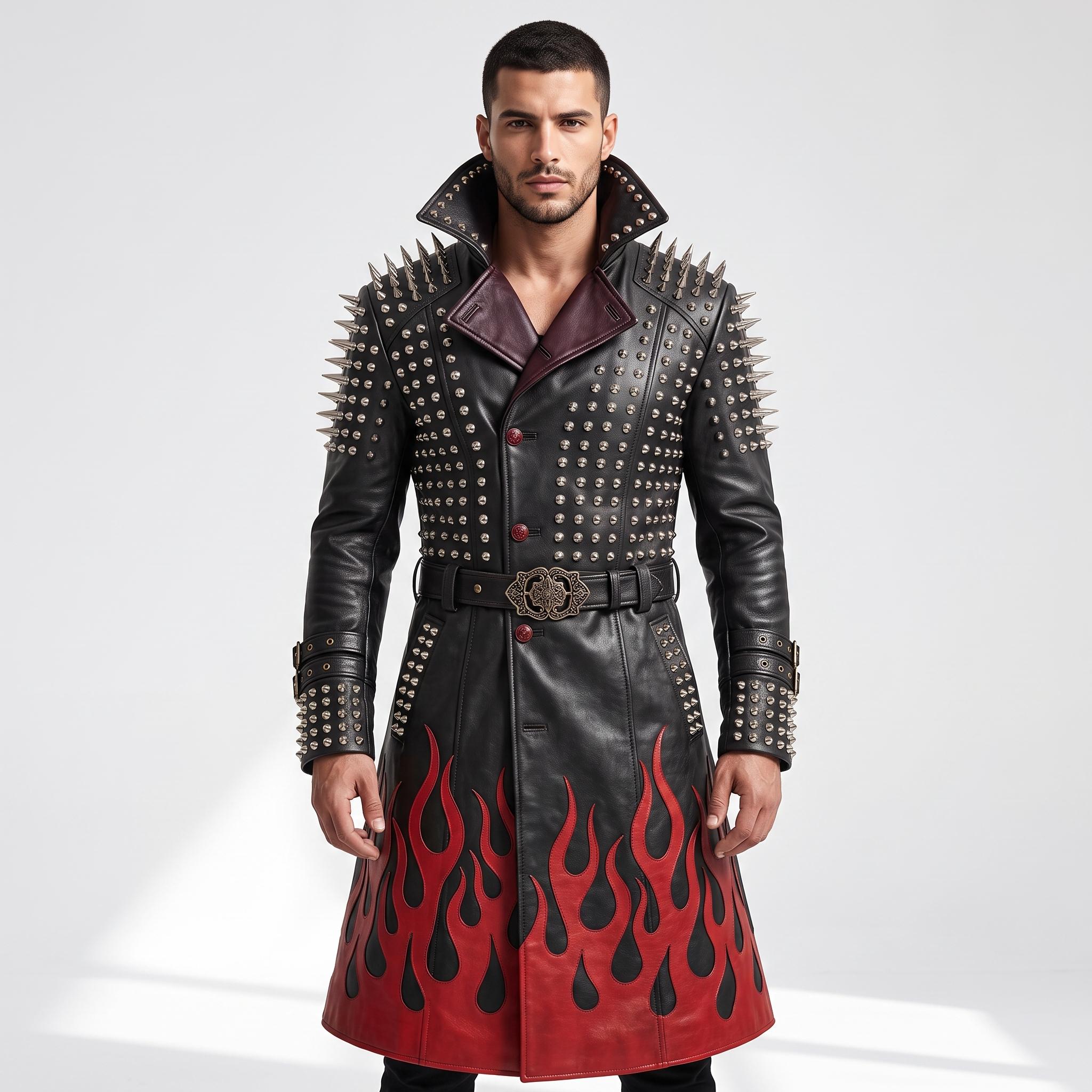 Studded Trench Coat - Etsy