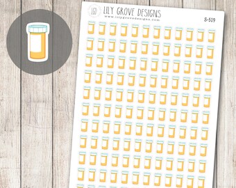 S-519 - Medication Refill Reminder Planner Stickers, Prescription, Reminder