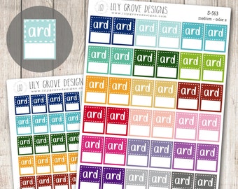 S-563 - ARD Tracker Tag Flag Planner Stickers, Teacher Planner Stickers, School, Special Education - for use in Plum Paper, Erin Condren