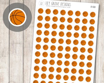 S-533 - Basketball Planner Stickers – Game Day AAU Season