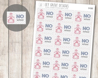 S-560 - No School Frames Planner Stickers, Chevron, School Stickers, Teacher Planner, College, Perfect for Erin Condren, Plum Paper, Makse
