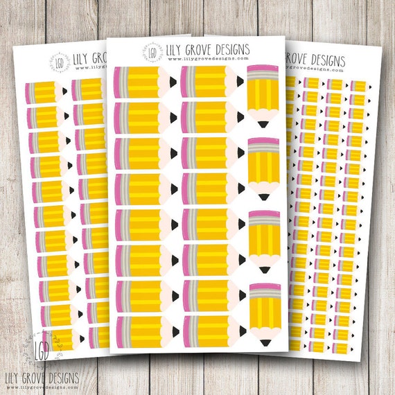 Student Life Planner Sticker Kit Message In A Bottle on matte removable sticker paper.