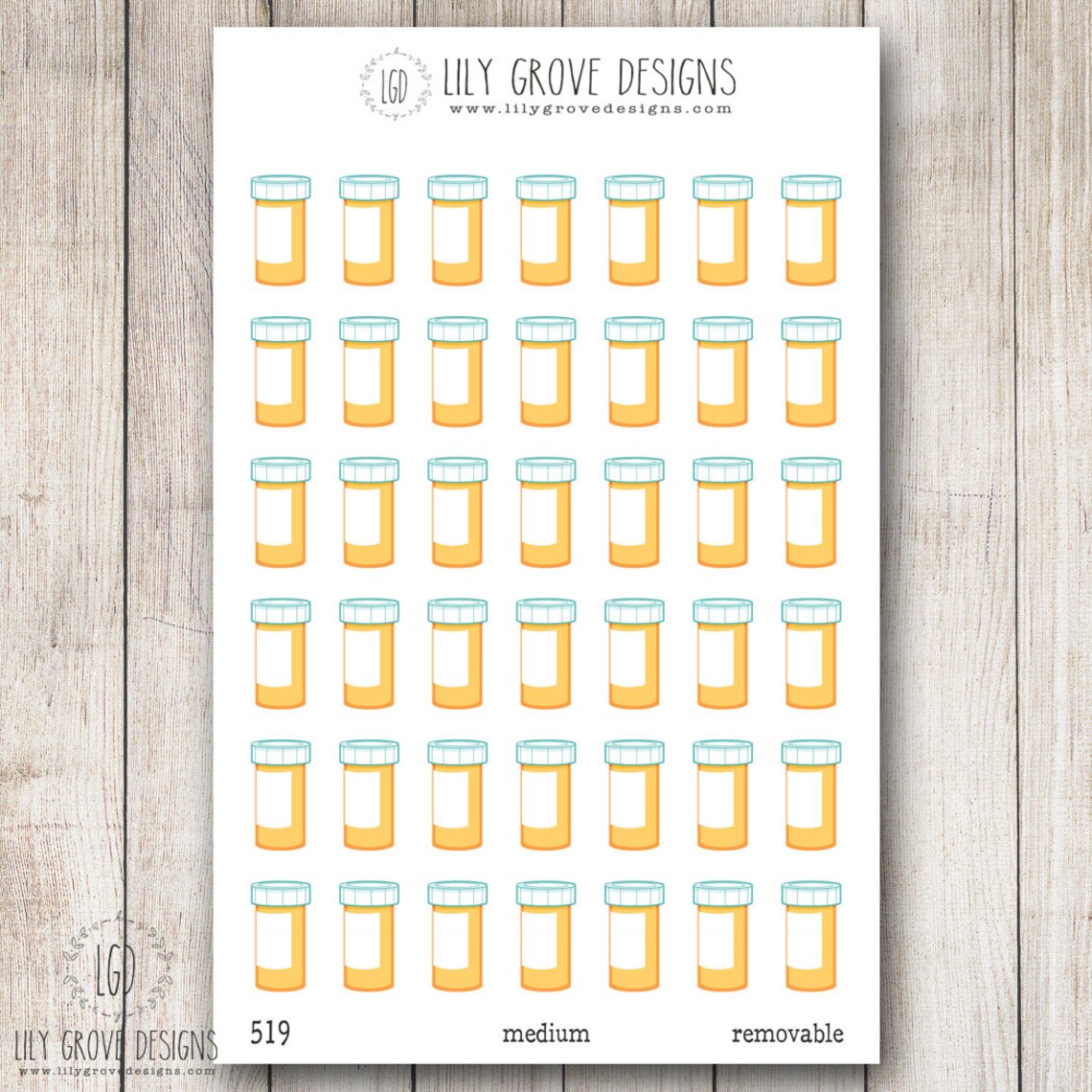 519 Medication Refill Reminder Planner Stickers | Etsy