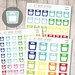 S-512 - Weight Scale Planner Stickers, Fitness Tracker, Work Out, Workout, Weight Loss Diet Tracker