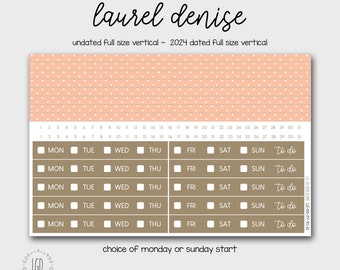 LD-005 -  Laurel Denise Vertical Weekly Kit - Perfect for Undated Vertical, 2024 Dated Vertical, Full Vertical - FV-W1