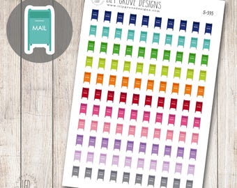S-595 - Mailbox Planner Sticker, Happy Mail, Postage Mail
