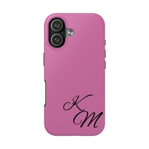 Monogram Script Phone Case | Tough iPhone Case, Custom Initials, Color Options