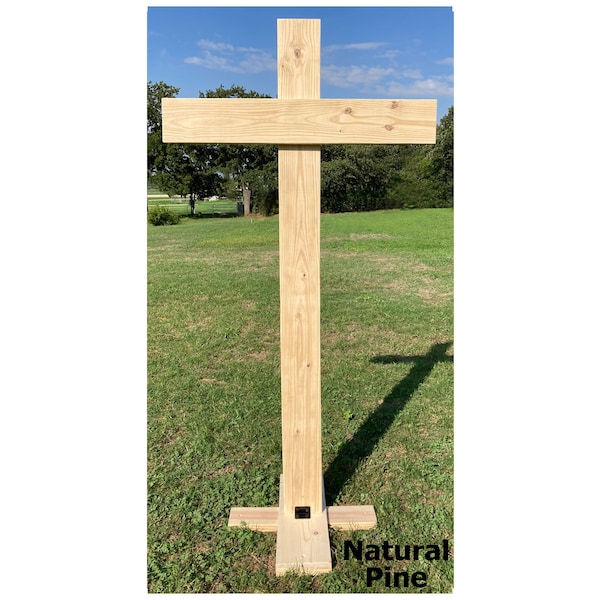 Prairie Style Rustic Wood Wedding Cross-Cross Altar-Christian Wedding-Wedding Backdrop-Extra Wide Post & Crossbeam, Handcrafted in the USA!