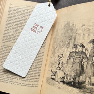 Letterpress Bookmark with tassel image 2