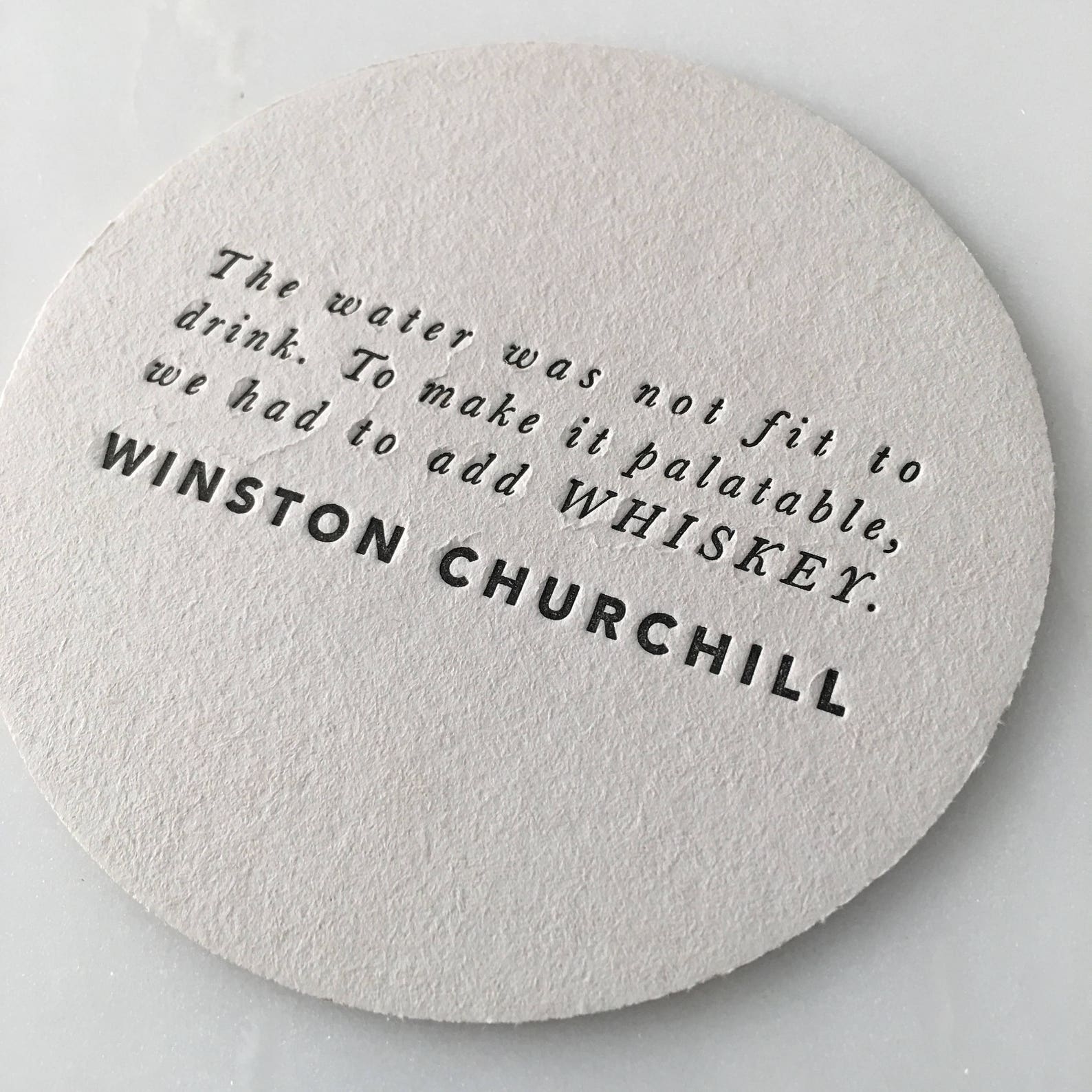 Letterpress Quotes on Coasters Etsy Norway