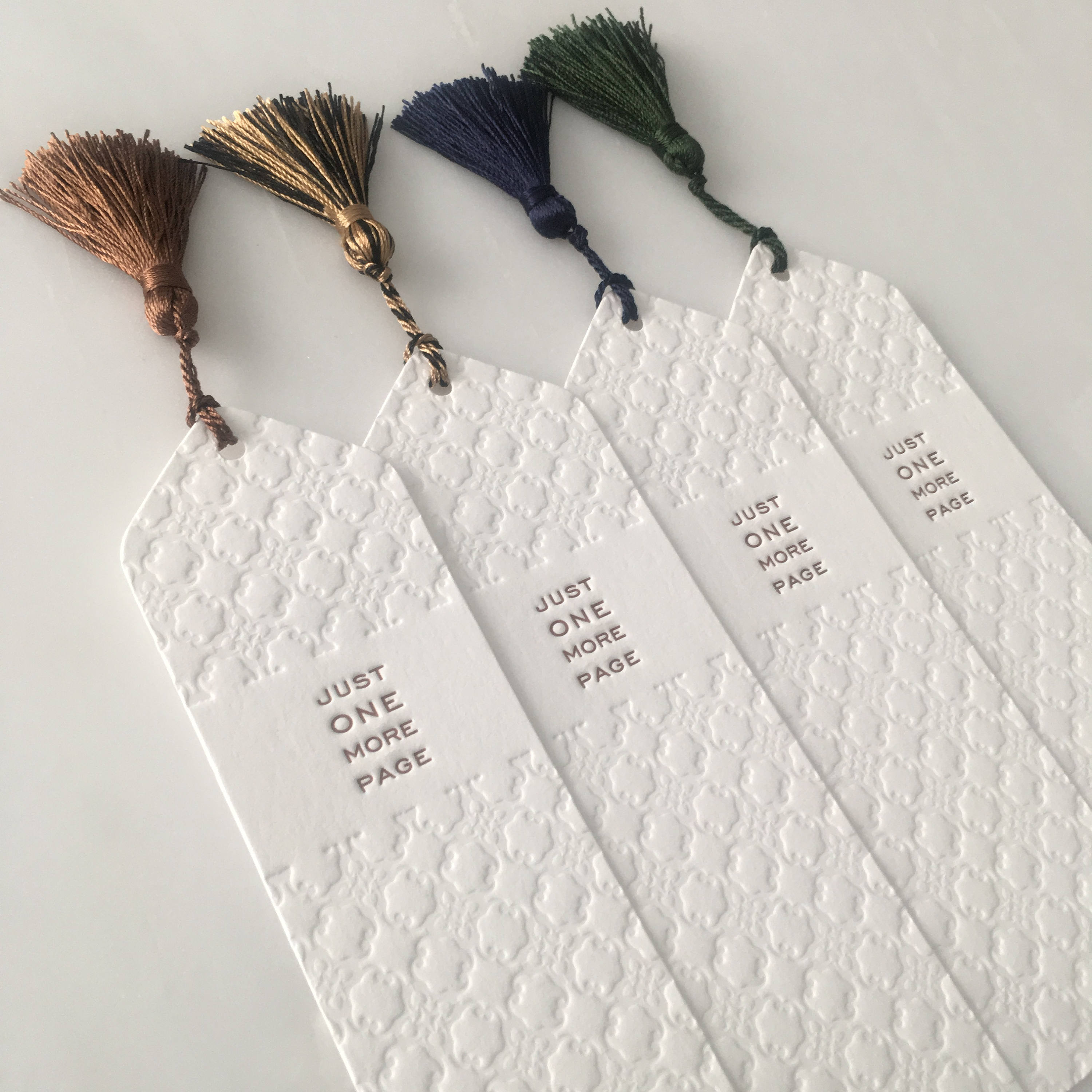 Letterpress Bookmark With Tassel Etsy New Zealand