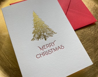 Merry Christmas Tree Greeting Card