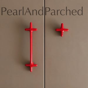 Creative Cabinet Handle, Red Wardrobe Pull - Drawer Pulls