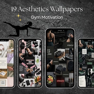 Estetiska bakgrundsbilder för iPhone och Android, 4K, Gymmotivation-tema