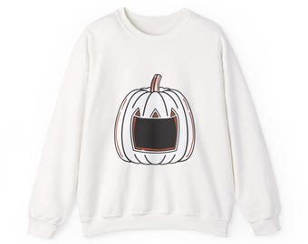 Retro Halloween Crewneck | Cute Skeleton Sweatshirt | Vintage Wash Pullover