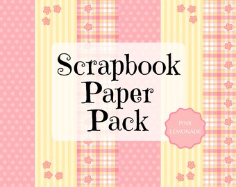 Scrapbook Paper Pack, Floral Scrapbook Paper, Patterned Craft Paper, Junk Journal Paper, Paper Crafting