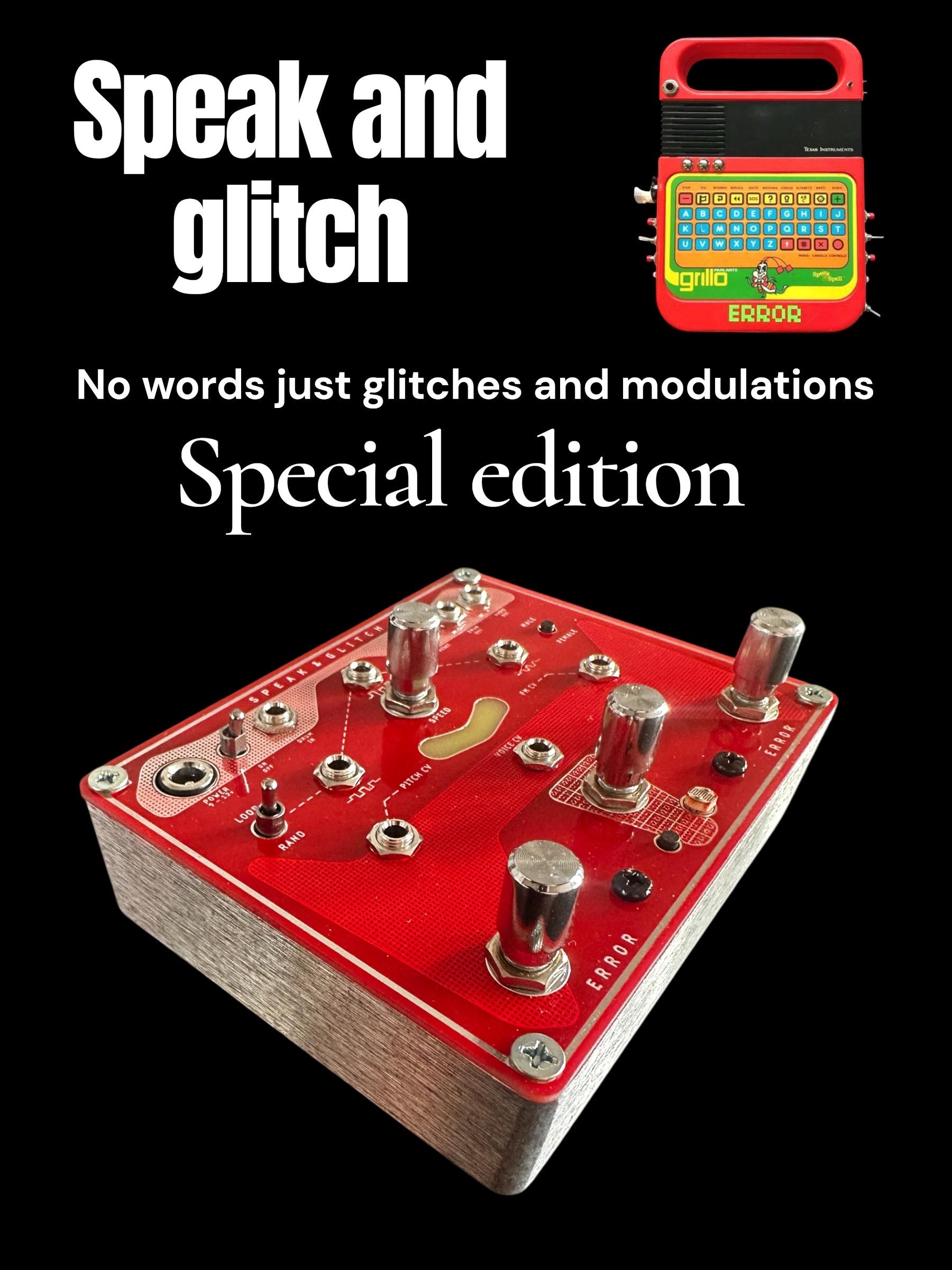 Speak and Glitch. Bricky Red Special Edition - Etsy UK