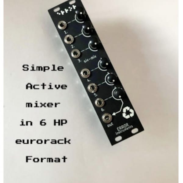 SIX - MIX  eurorack black or with
