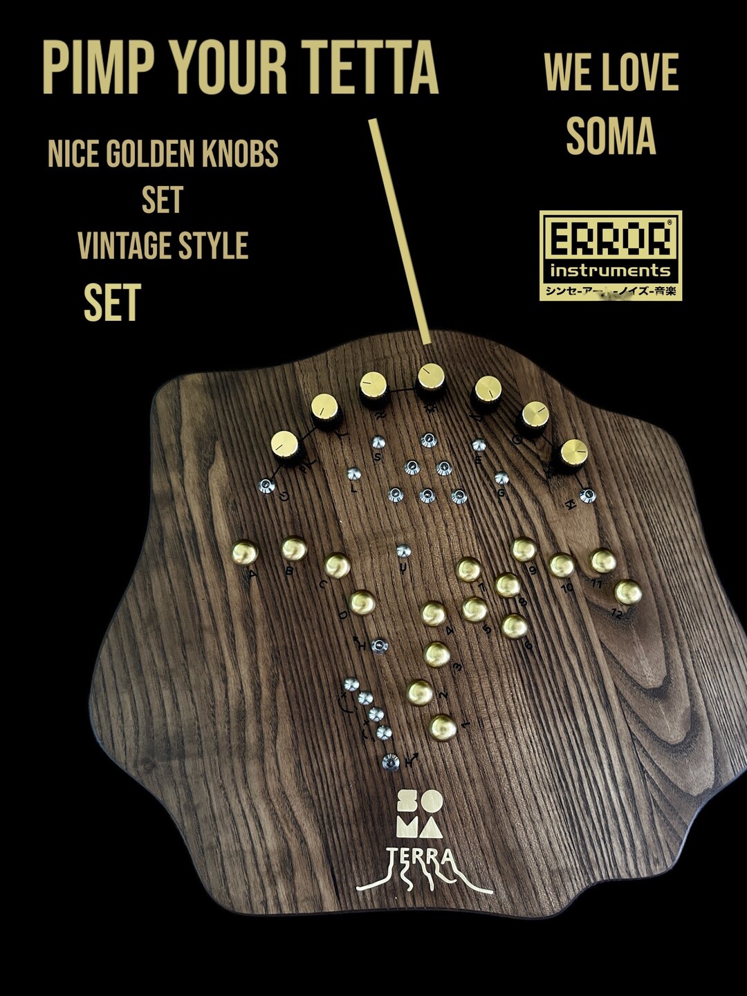 Juego de pomos soma terra. Oro - Etsy España