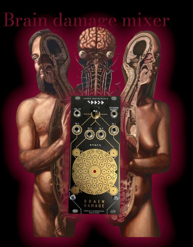 Brain Damage Mixer　ユーロラック Brain Damage Mixer Eurorack - Etsy Canada