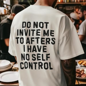 Bjud in mig inte till Afters-tröja, rolig festtröja, rolig rave-tröja, rave-outfit, EDM-tröja, ravegåvor, rave-tröja, festtröja, meme-tröja
