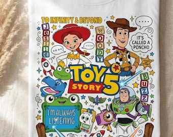 Toy Story 5 Characters Digital Download (PNG SVG)