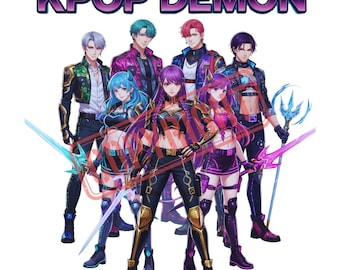 Kpop Demon Hunters PNG, Saja Boys SVG, Idol Group Shirt Design (digitale download)