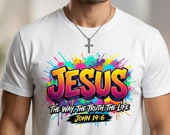 Graffiti Jesus PNG | The Way The Truth The Life Clipart SVG (Digital Download)
