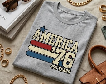 Diseño retro de sublimación America 76, PNG patriótico del 4 de julio (descarga digital)