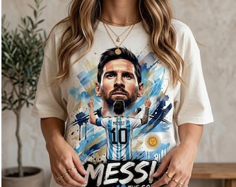 Archivo PNG SVG de Messi Argentina para el Mundial (Descarga digital)