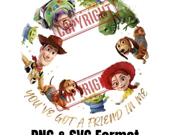 Friendship Characters PNG SVG, Cartoon Group Design (Digital Download)