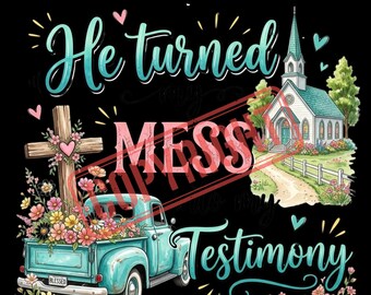 Christian Faith Truck Design, Testimony PNG SVG (Digital Download)