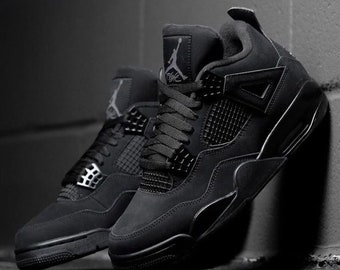 Jordan 4 Retro Black Cat Custom Sneakers