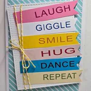 Handmade Card .  Friendship.  Encouragement. Whimsical.Just Because . Thinking of You. Love. Hello. Inspirational.