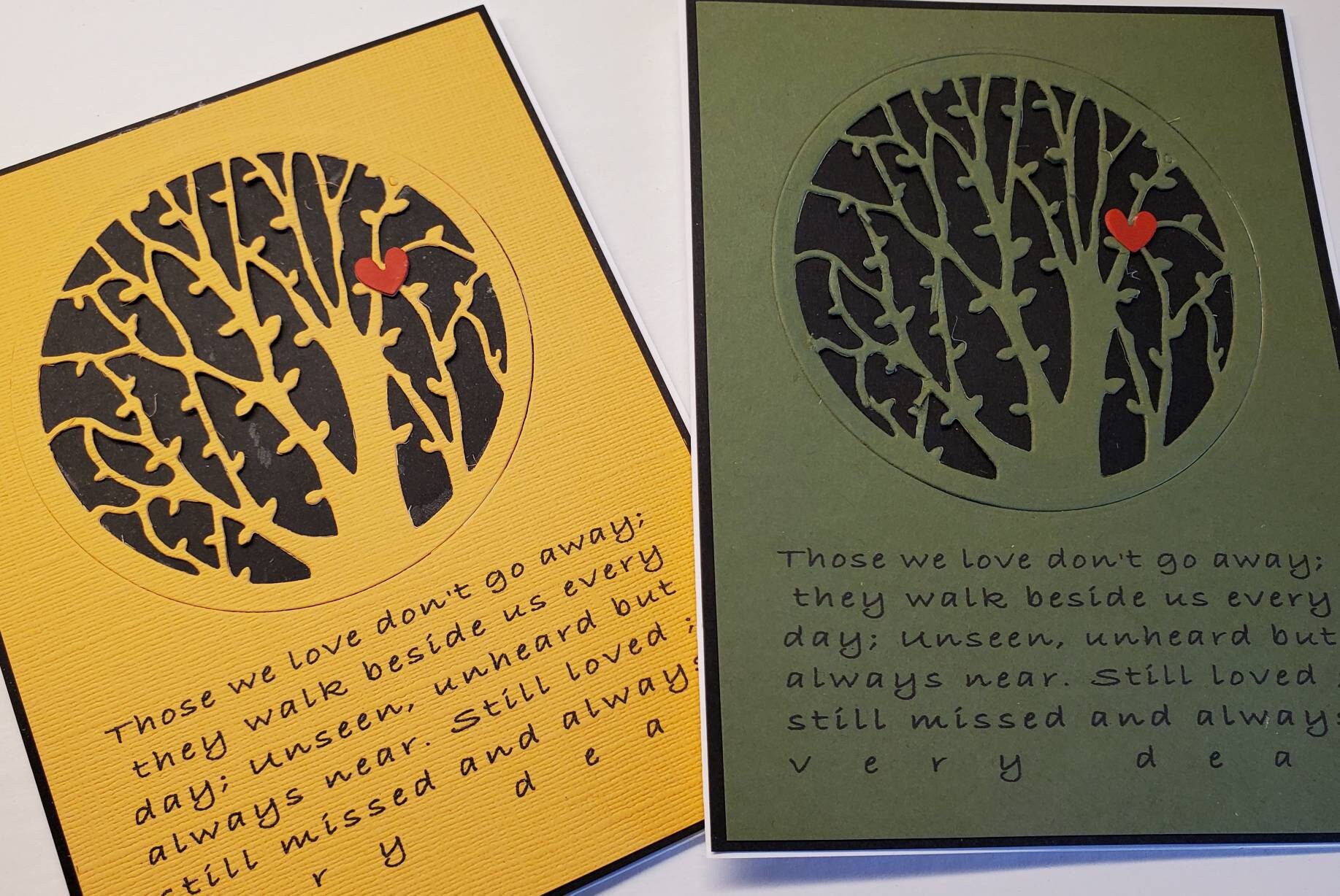 Hand Made Die Cut Sympathy Card. Grief. Mourning a Loss. Etsy