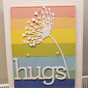 Handmade Inspirational Card. Greeting Card.  Encouragement. Just Because. Thinking of You. Blank Card. For Him. For Her. Hugs