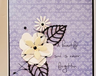 Handmade Sympathy Card. Bereavement. Grief. Loss of a Loved One. Encouragement. Thinking of You. Inspirational. Mourning.