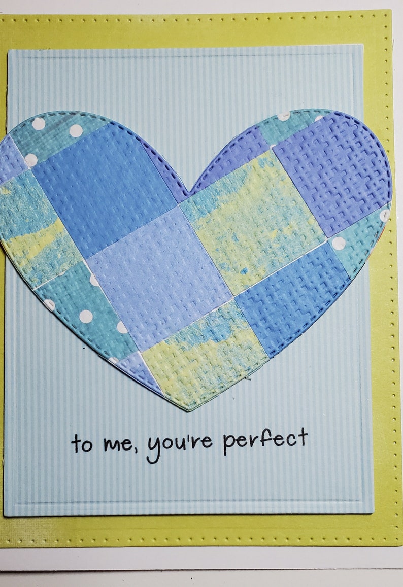 Handmade Card. Encouragement. Just Because. Thinking of You. For Him. Unisex. Friendship. For Her. Love. Inspirational. Child. Heart image 3