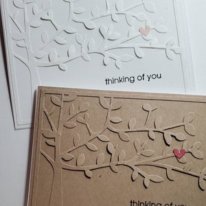 Handmade Sympathy Card. Bereavement. Grief. Loss of a Loved One. Thinking of You. Just Because. Encouragement. Tone onTone.