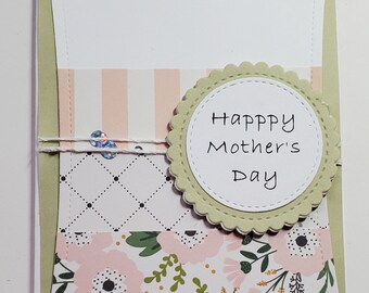Handmade Card. Mom.  Mother.  Encouragement. Love. Just Because  Thinking of You.   Friendship.  For Her.  Inspirational. Mothers Day
