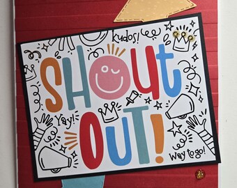 Handmade Card. For Him. For Her. Unisex. Congratulations. New Job. Promotion. Whimsical. Graduation. Retirement.